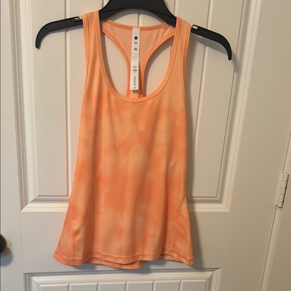Orange Tie-Dye Women's Tank Top